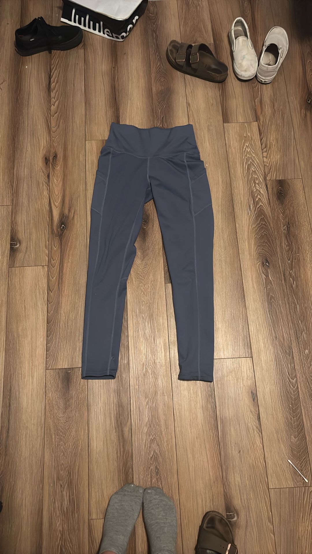blue leggings