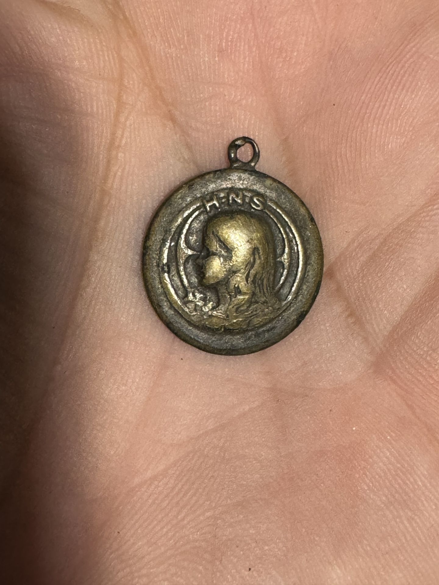 Two Hard To Find Religious Medallions One Vintage One Antique Copper