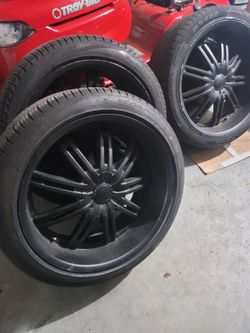 Velocity 22in Rims & Tires 6x139 Tacoma/ Chevy