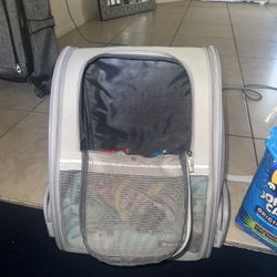 Cat Backpack With Toys 