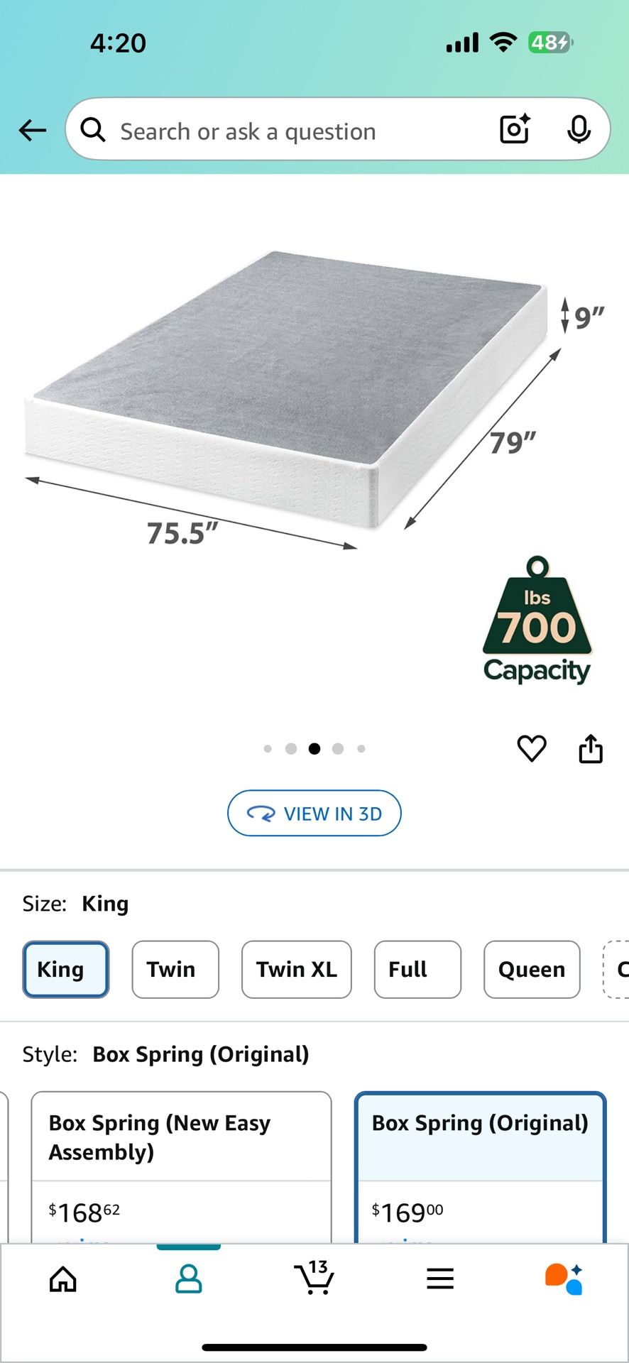 Box Spring King Size