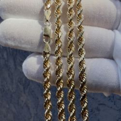 14k Gold Rope Chain 