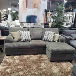 Sofa with Reversible Chaise, Slate Color, SKU#1077204SC