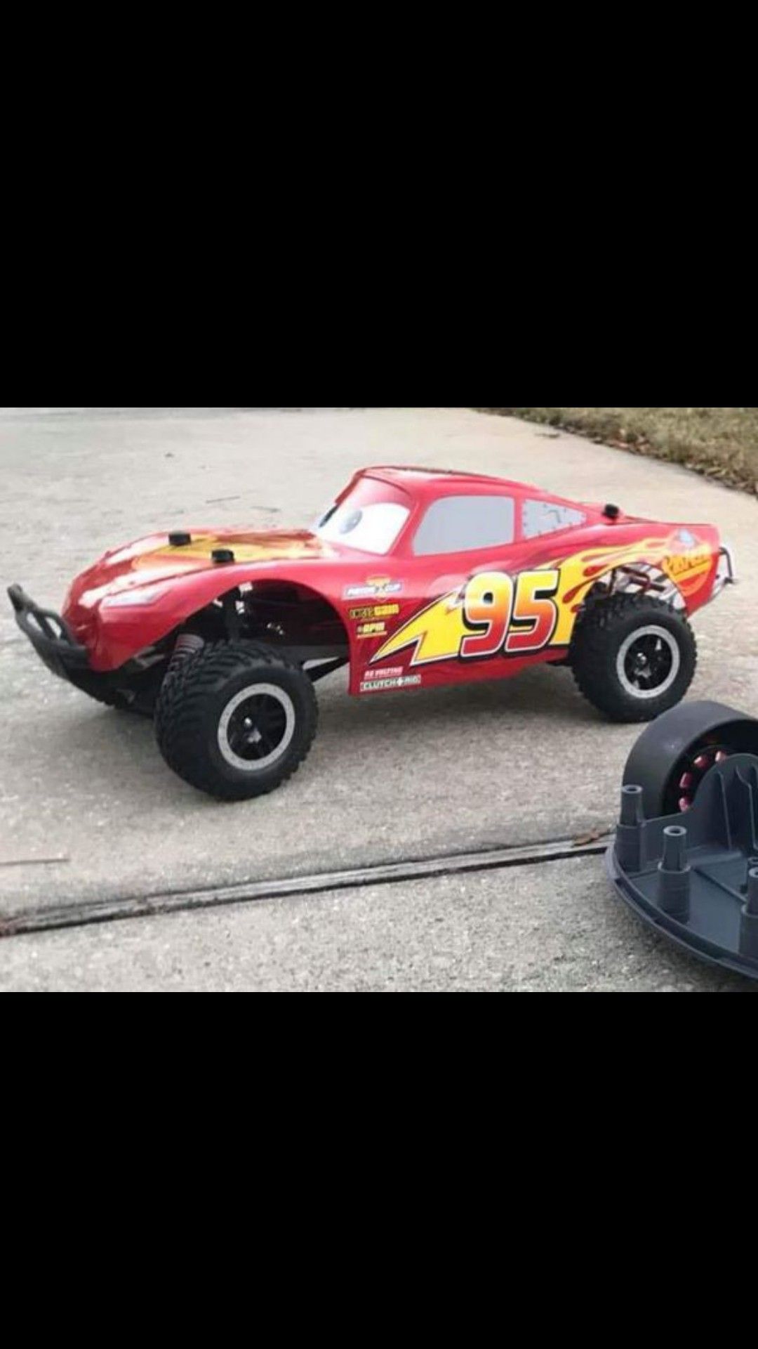 rc car Lightning mcqueen body traxxas slash rustler stampede, losi, hpi, team associated, sct, short course, monster truck, body
