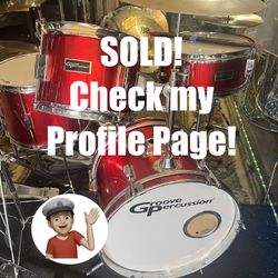 🔥 Kid Pro Drum Set 3-10 Yrs Old Drums