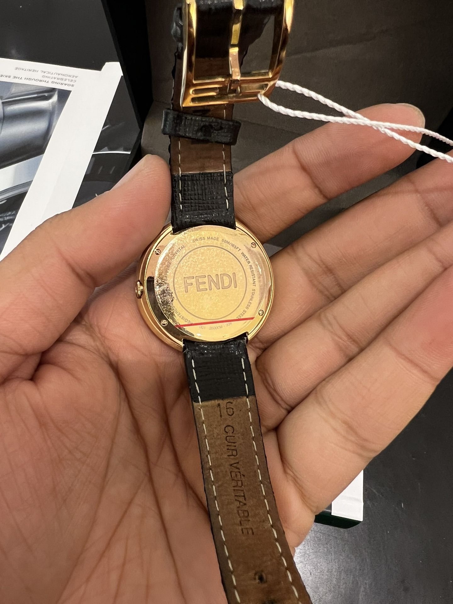 Fendi Women's Gold Leather Watch