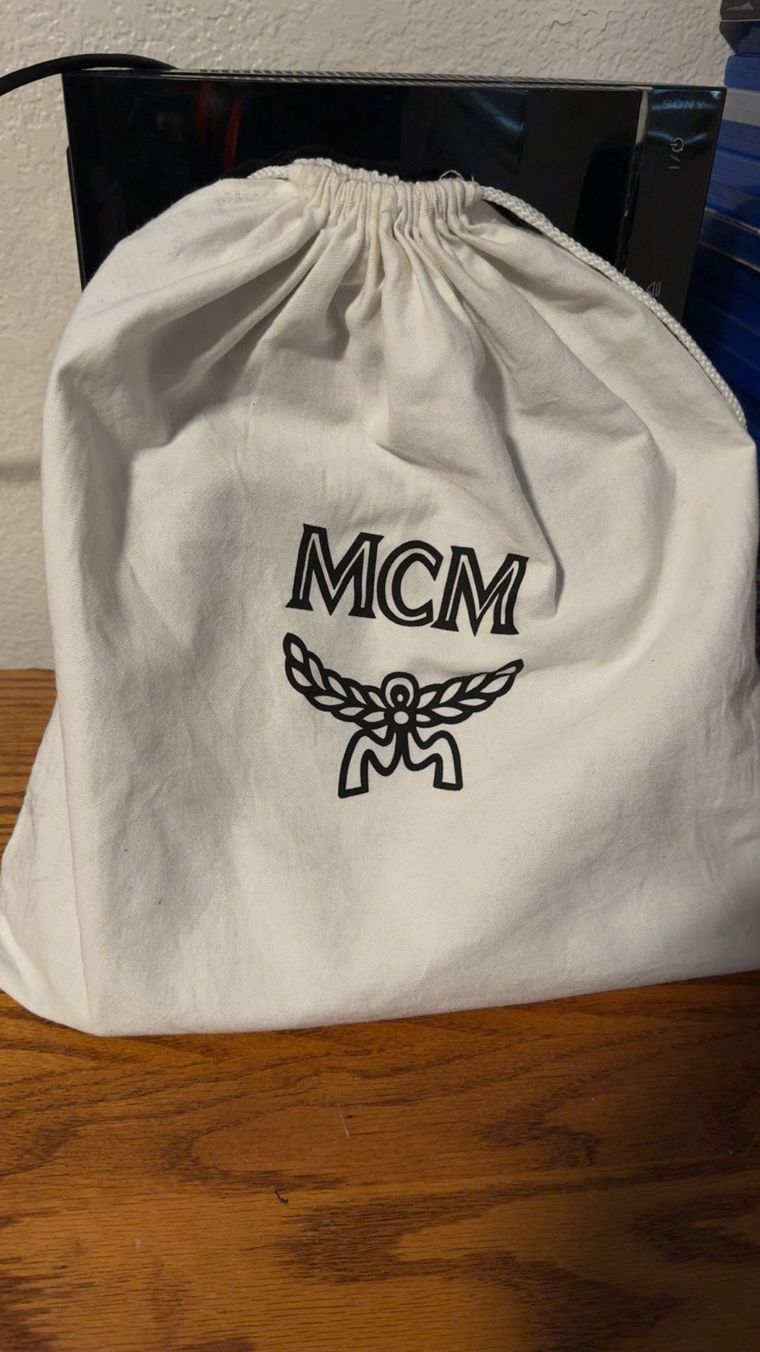 MCM Grained Calfskin Visetos Medium Sarah Hobo Bag