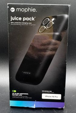 Mophie Juice Pack Battery Case for Apple iPhone 16 Pro-Black GENUINE OPEN BOX