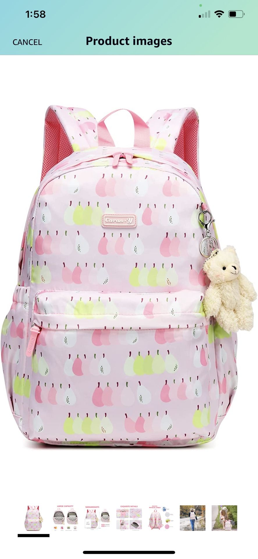 Backpack for Girls, Kids Backpack, Waterproof Large Space School Backpacks for Teen Girls, suitable for Travel and School (Purple)