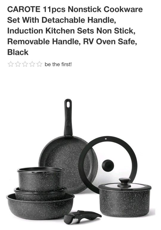 NEW 11 PCS NONSTICK COOKWARE SET