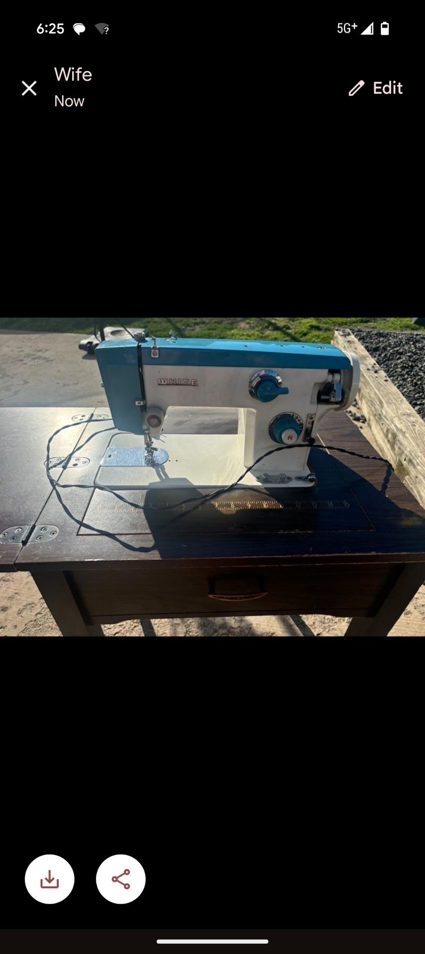Antique Sewing Machine Desk