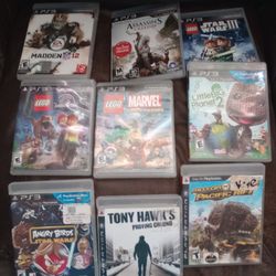 Big Lot Of PlayStation 3 PS3 Games NFL Madden Little Big Planet  Lego Tony Hawk Assassin's Creed
