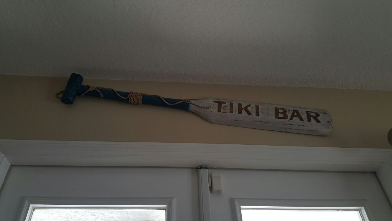 Large Tiki Paddle! Perfect condition