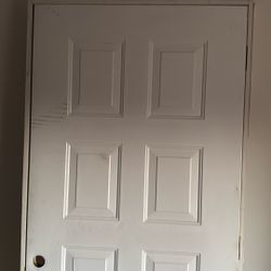 Outside Door With New Frame