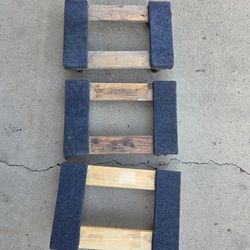 Set of 3 Haul-Master Heavy Duty 1000lb Furniture Dollies - Piano/Mover