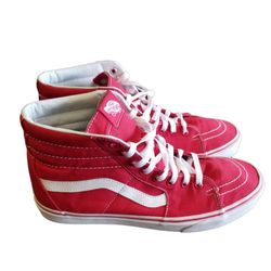Red Van High Top Sneakers $30 (Good Condition) Size 11