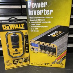 DEWALT 140 WATT POWER INVERTER #DXAEPL140 And. EVERSTAR MAXX  1500 W    Both Inverter $99((( Read Below )))