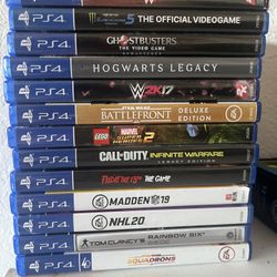 13- PS4 games for sale
