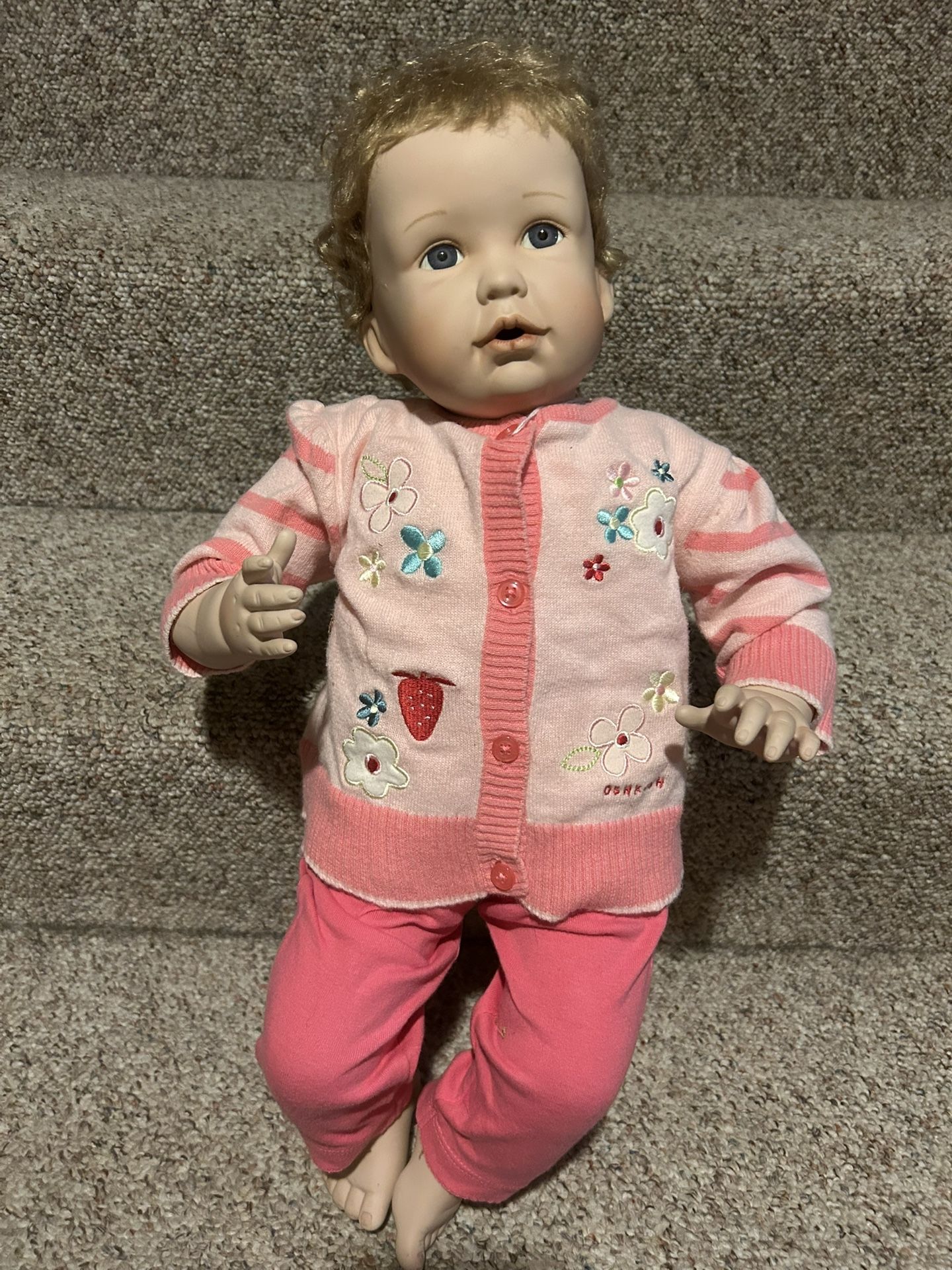 22” Adorable Porcelain Baby Doll