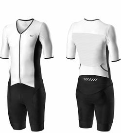 Men's Triathlon Suit Trisuit Race Skinsuit Cycling Speed Suit Swimskin Bike Swim Run Size: XXL
