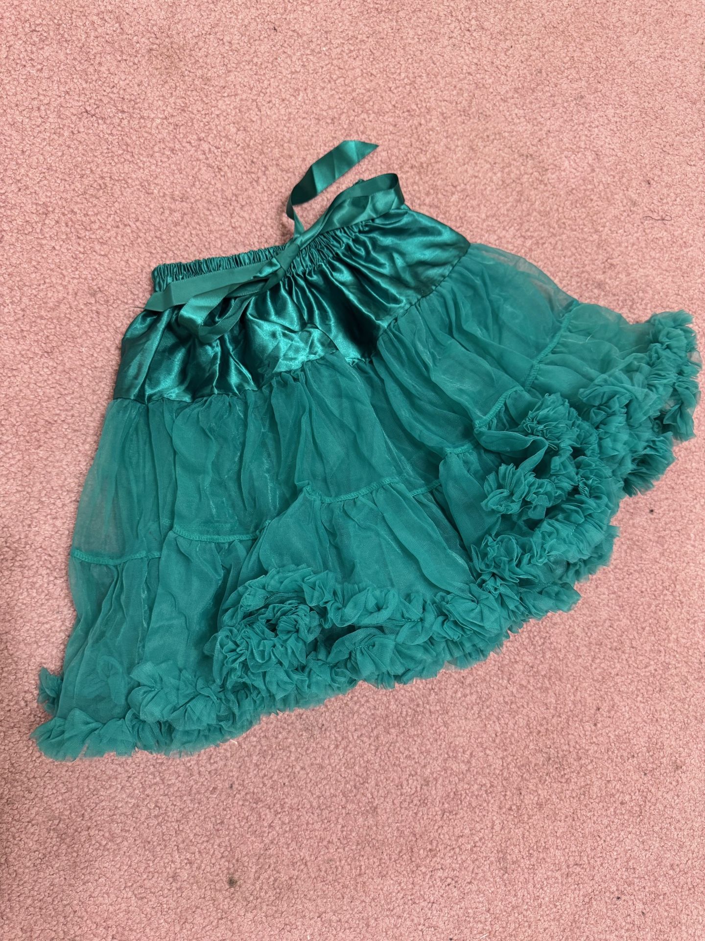 New green skirt tutu Chrinolin skirt costume cosplay girls short stretchy