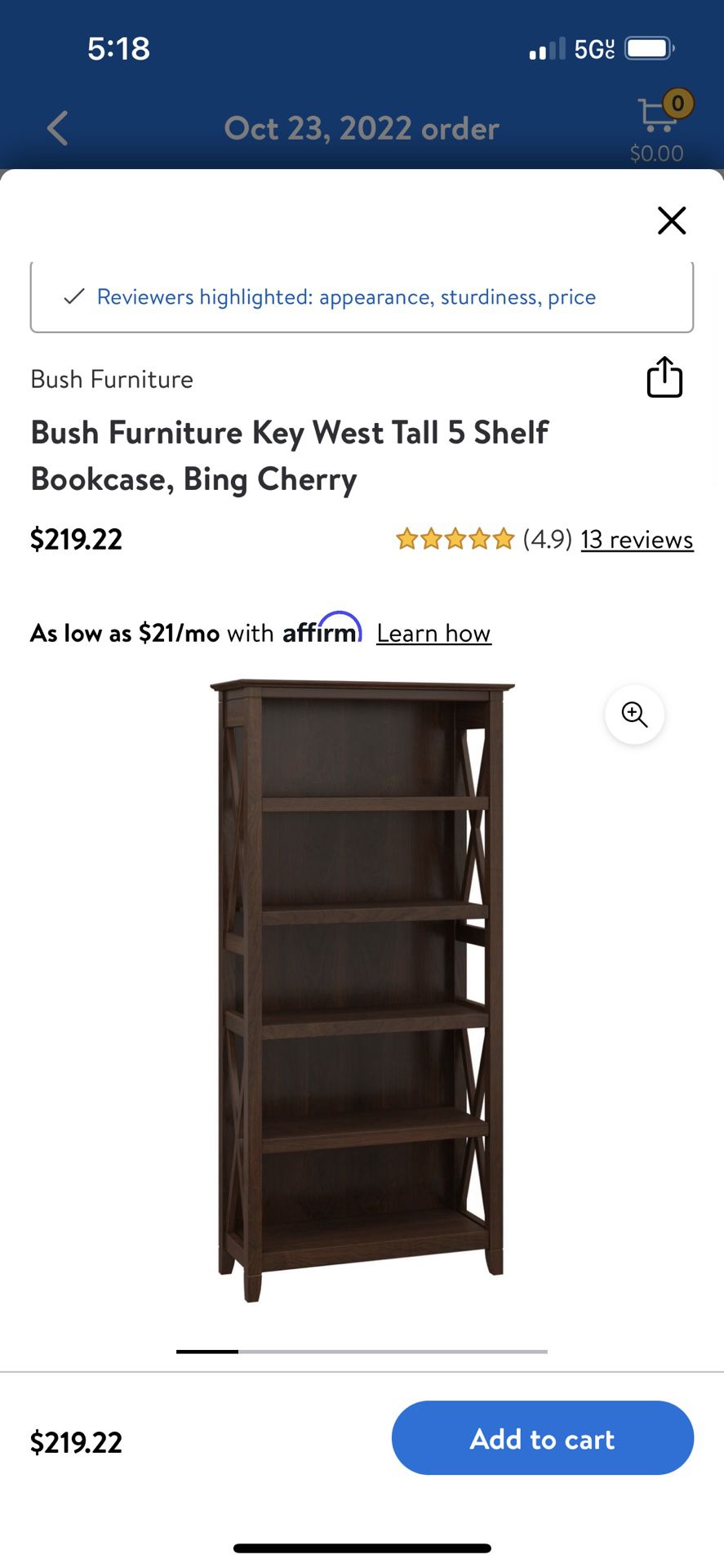 Bookshelf Like New