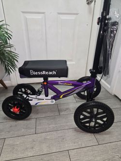 Foldable All Terrain Knee Scooter for Adults for Foot Injuries 300lbs Foldable Leg Knee Scooter