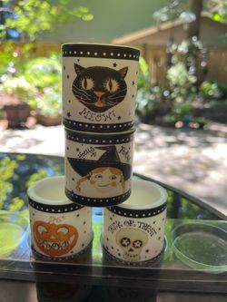 Pottery Barn Flameless Halloween Candle Set - NEW ($69 retail)