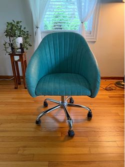 Teal desk chair
