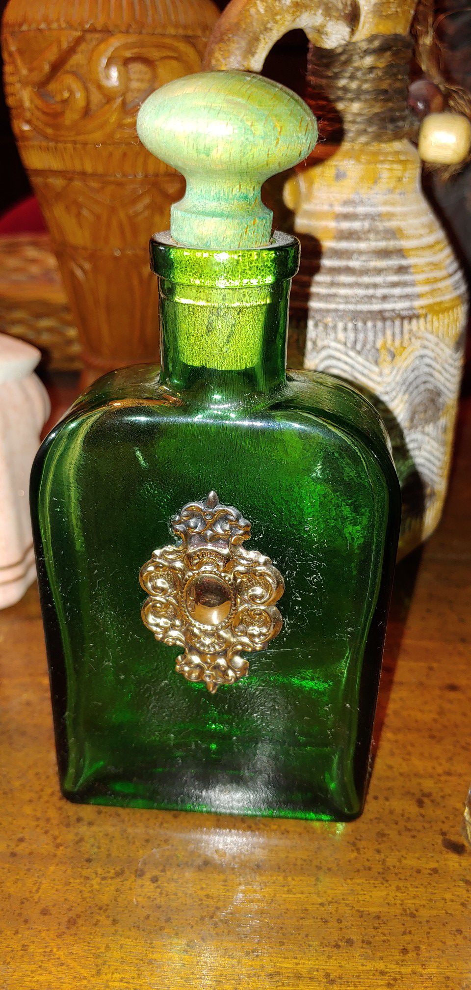 Antique glass medicine bottles