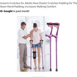 Forearm Crutches Pink Padded