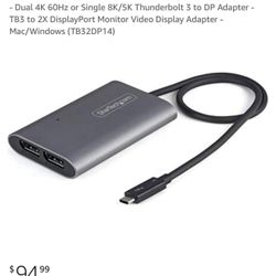 8K Dual Display TB3 Adapter