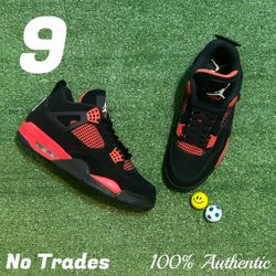 Size 9 Air Jordan 4 Retro “Red Thunder” 📍