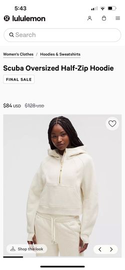 Lululemon-Scuba Oversized Half-zip hoodie