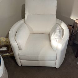 Plush Swivel Recliner