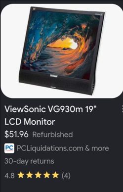 VIEW SONIC VG930m 19 "LCD MONITOR