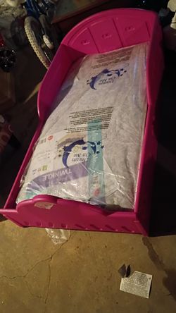 Toddler bed and mattress