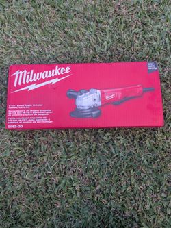 Milwaukee 11 Amp Corded 4 -1/2 In Small Angle Grinder With Lock - On Paddle Switch