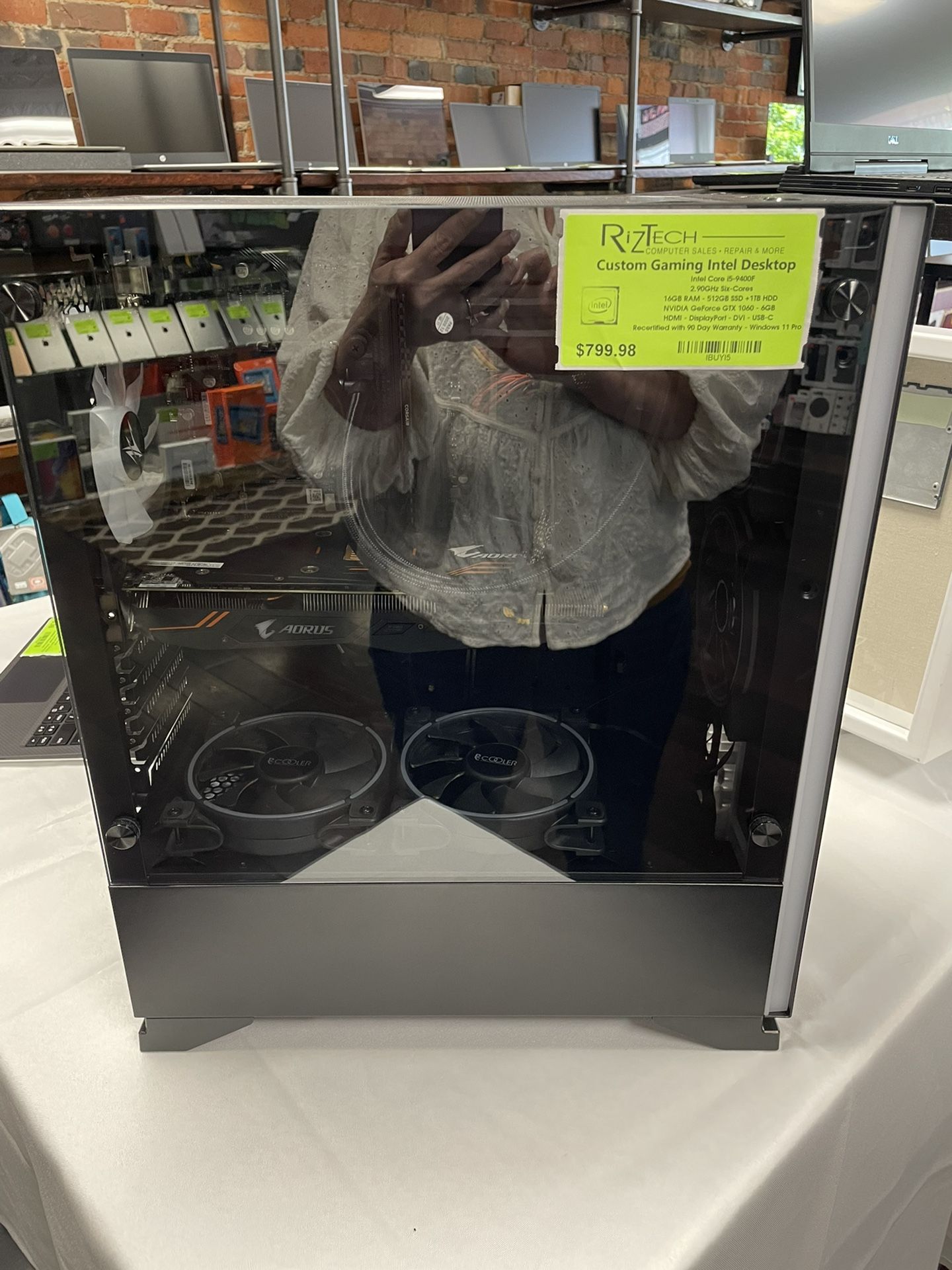 Custom Gaming Computer Desktop i5 2.90GHz Six Core 16GB RAM 512GB SSD 1TB HDD 6GB GPU W11 Pro