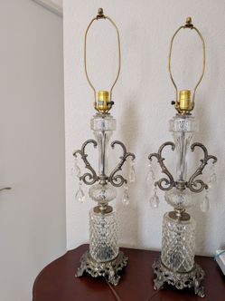 Vintage Crystal lamps