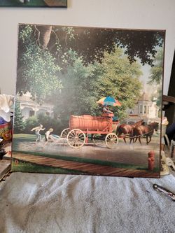 Detlefsen Nostalgic Street Scene Canvas Print