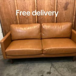 Leather Couch - Free Delivery 