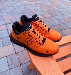 Mens K-Swiss x McLaren F1 Team Si-18 Ultrashot Sneakers Papaya Orange Black Sz 9