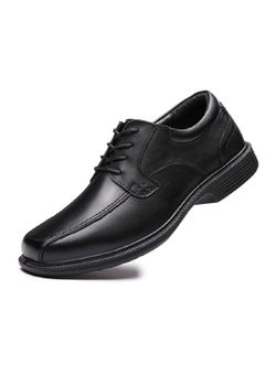 Men's Dress Shoes Genuine Leather Oxford Black Classic Formal Shoes for Men