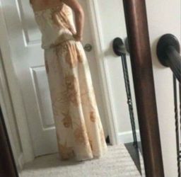 Women's Strapless Maxi Dress Size Medium