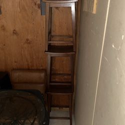 3 Wooden Bar Stools 