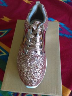 Girl's Fashion Sneakers Rose Gold