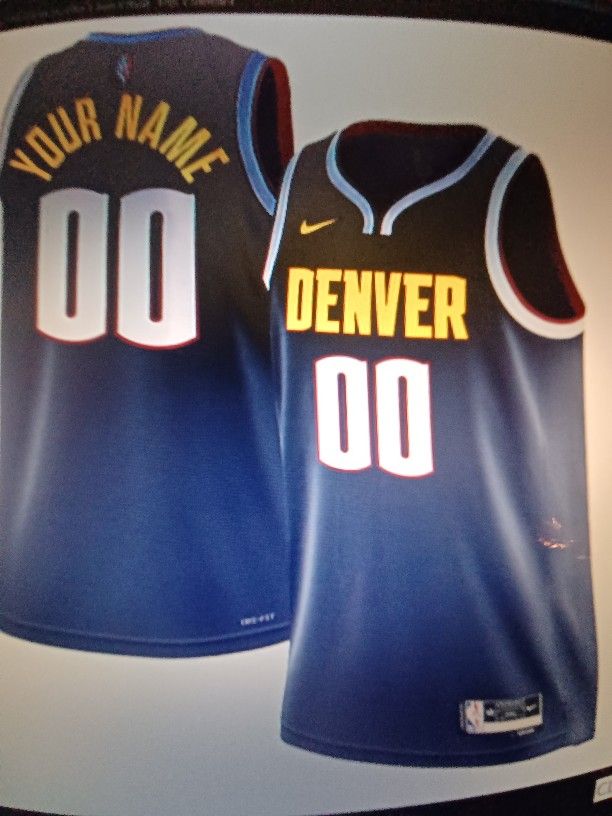 Nuggets DENVER jersey In YOUR CHOICE of Name & Number