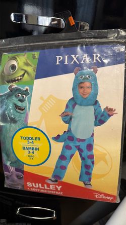 Disney Pixar Sulley Toddler Costume Size 3-4