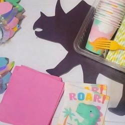 Girl Dinosaur Birthday Decorations
